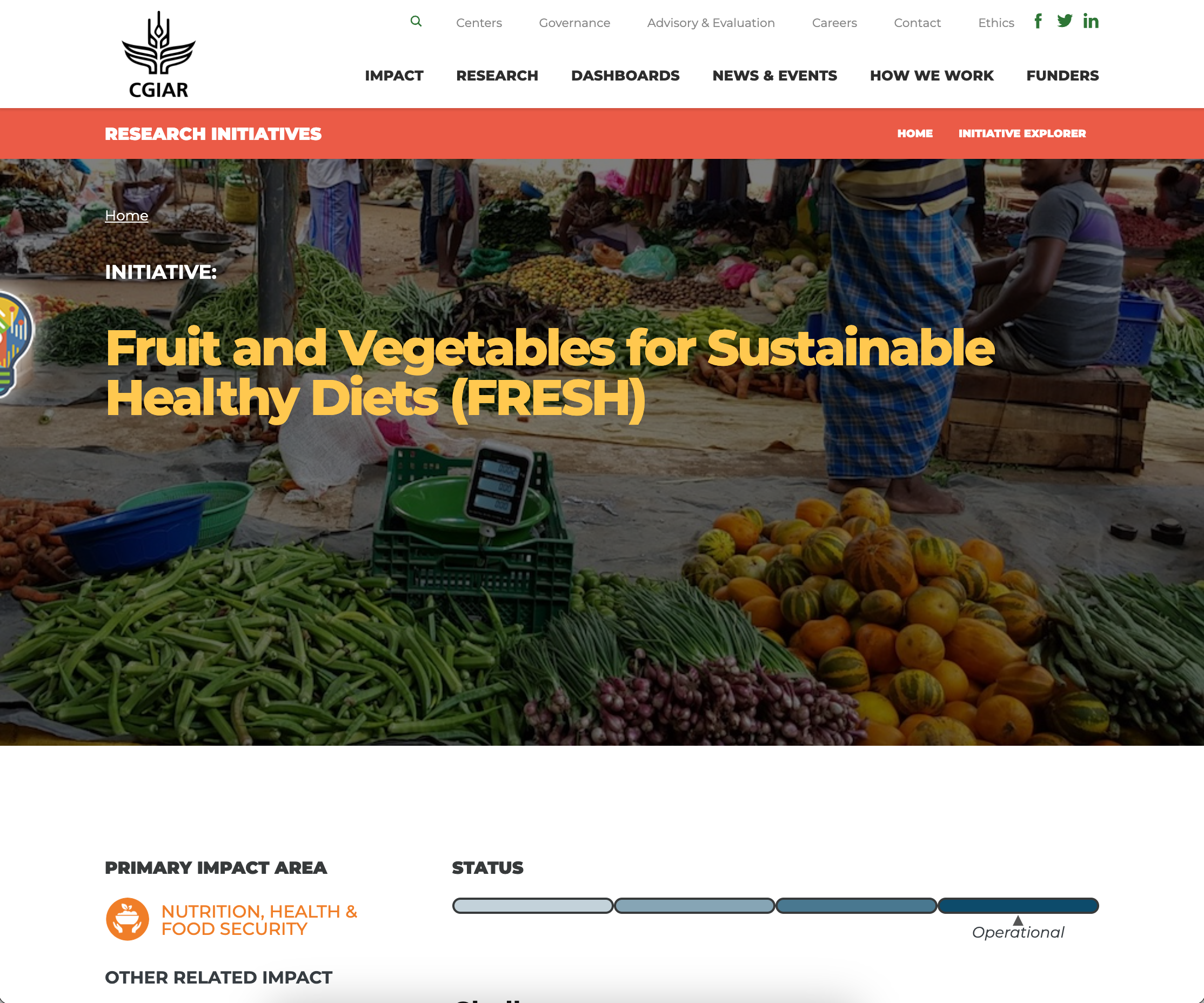 Fruit and Vegetables for Sustainable Health Diets